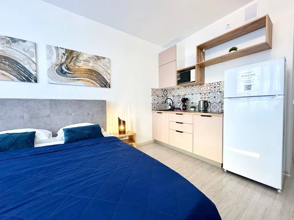 Яркая квартира со всеми удобствами