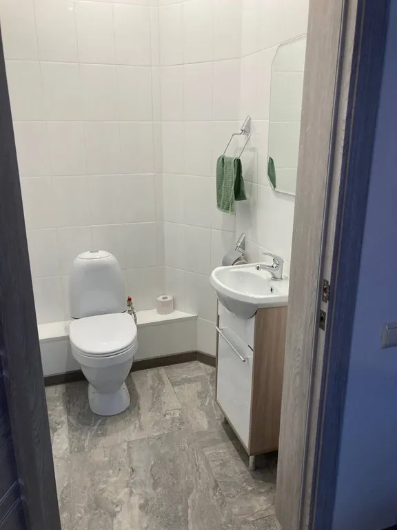 Дом в два этажа с двумя спальнями и гостиной, летний бассейн, баня