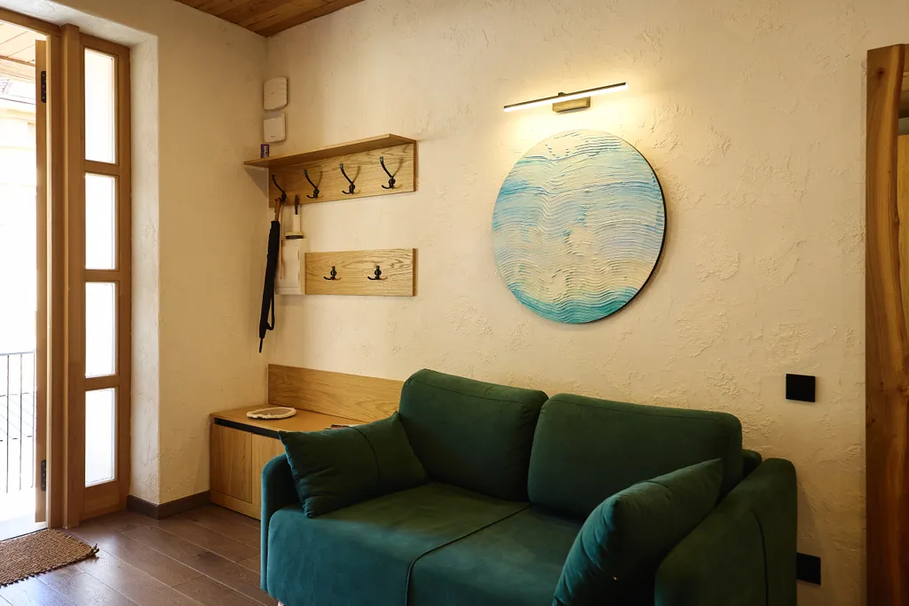 Студия Воздух с классной кухней в гостевом доме Пентакли в Красной Поляне