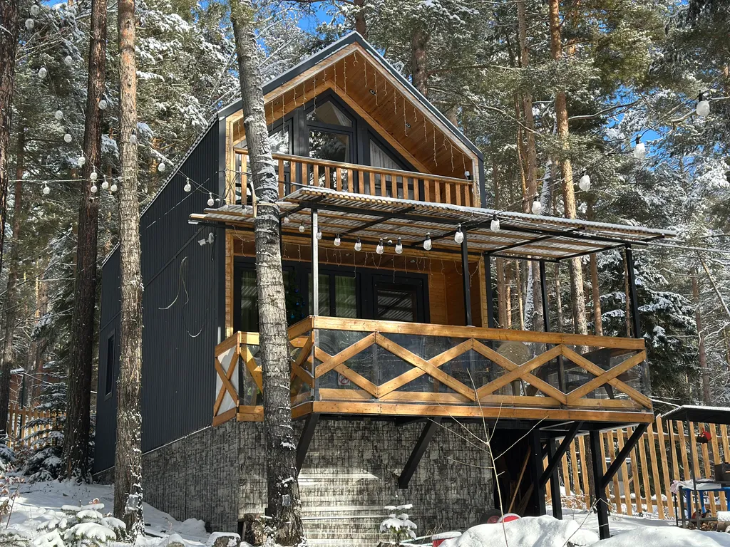 Коттедж Барнхаус с видом на горы и лес — Архыз