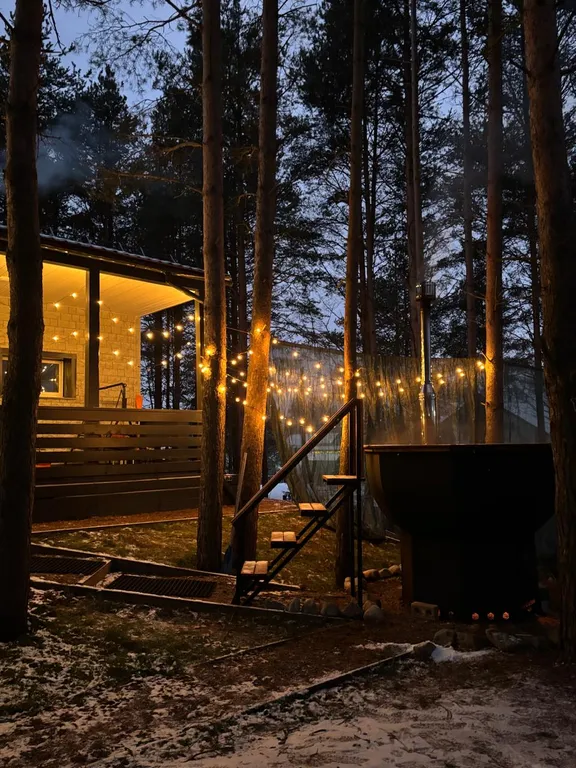 Уютный дом, баня на дровах, банный чан в сосновом бору Петрозаводска