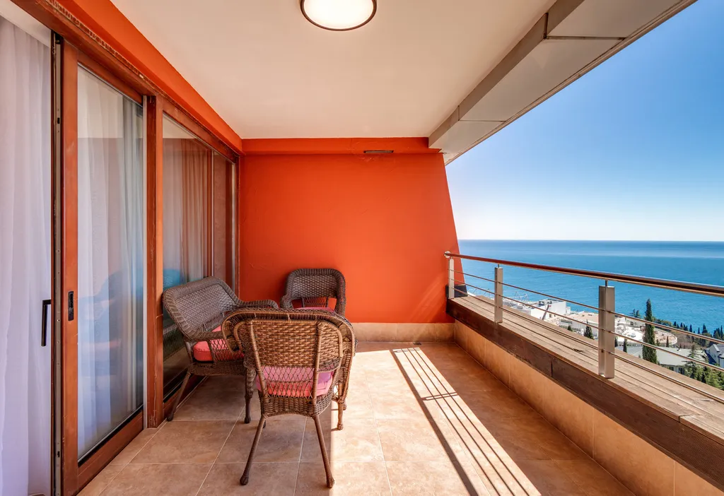 Одна спальня и гостиная, вид на море