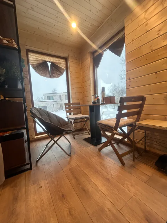 Баня на дровах с гостевым домиком