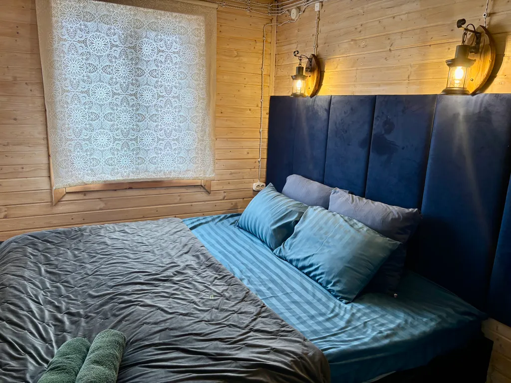 Скандинавский дом Мандарин Делюкс с баней и купелью фурако