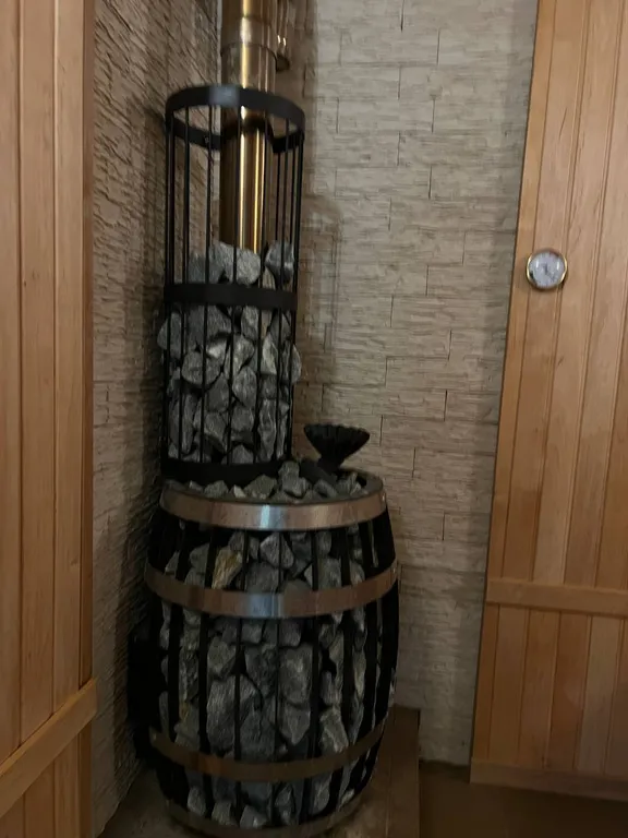 Домик с баней и купелью на дровах