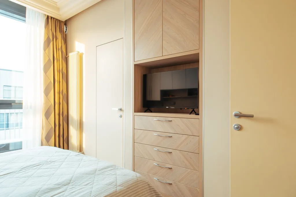 Апартаменты Охтапартлюкс с сауной и камином с 1 спальней и террасой