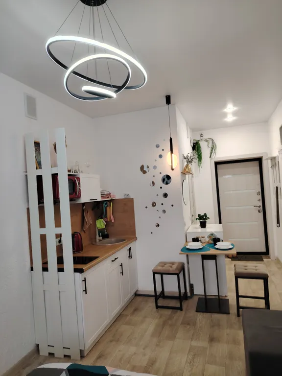 Уютная светлая студия возле парка