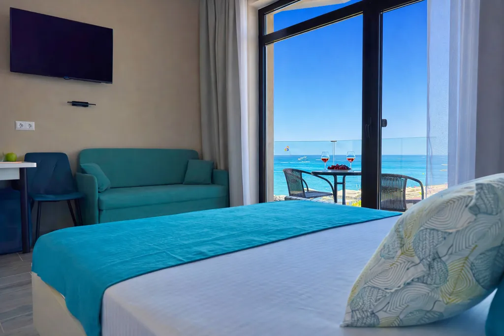 Квартира Квартира Премиум с видом на море и балконом — Лазаревское