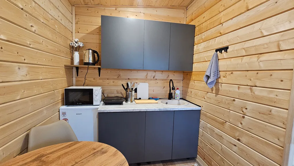 Уютный домик в горах с тёплым бассейном и баней