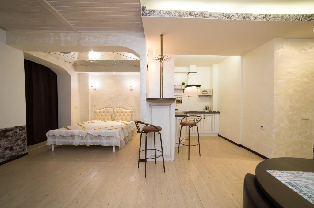 Квартира - студия в стиле vintage с джакузи