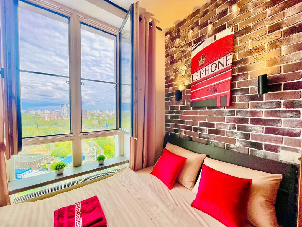 Квартира Квартира Красивая студия на 19 этаже с видом на Mоcкву — Москва