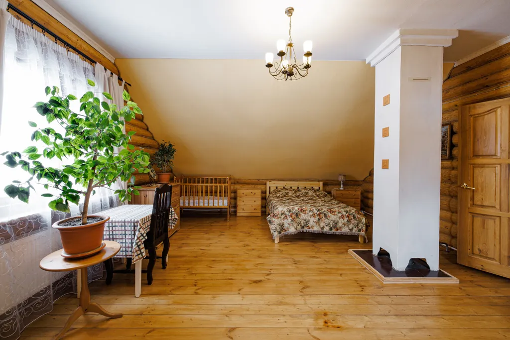 Дом в стиле Rustic с баней на дровах