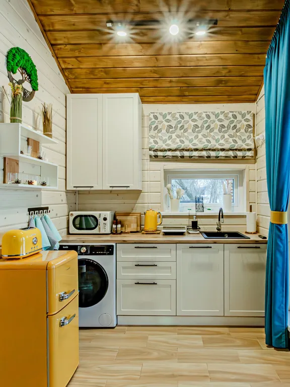 Барнхаус с баней на дровах и чаном SkyLove Glamp