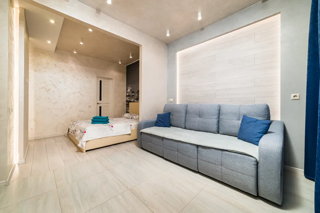 Комфортная Евростудия  у Ривьеры с видом на реку и Кремль