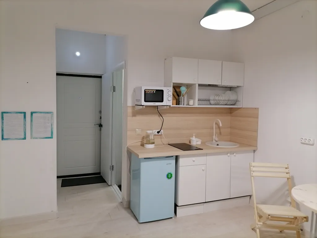 Светлая студия на въезде в Юбилейный