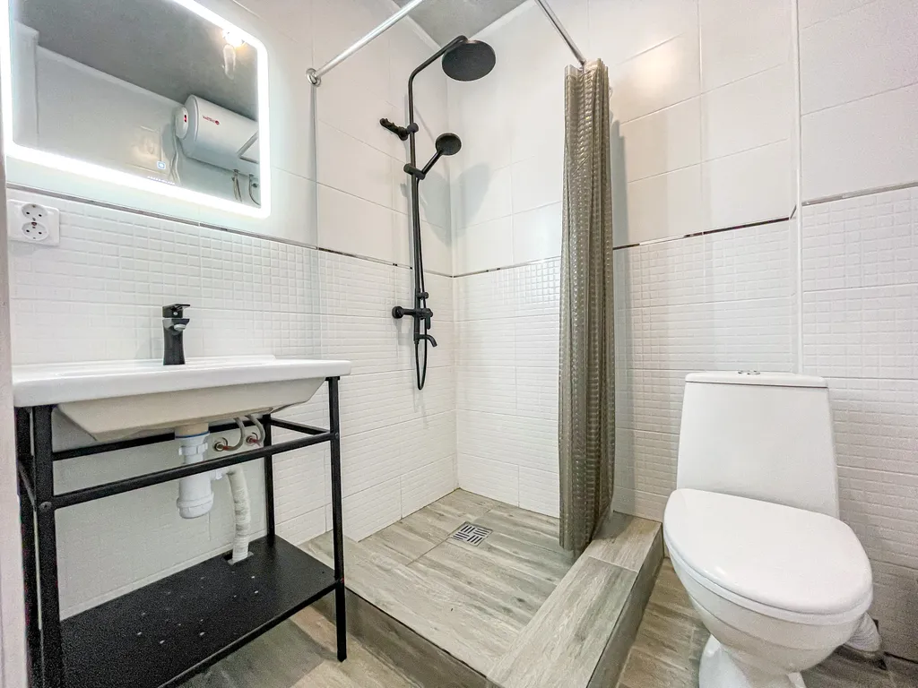 Большие апартаменты с кухней и стиральной машиной на берегу моря