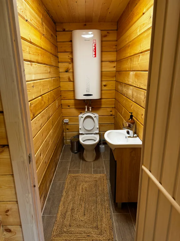 Дом Солнце в горах с баней на территории