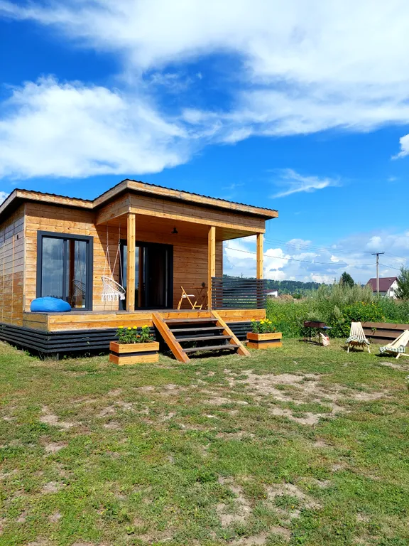 Уютный домик с сауной на берегу Ангары рядом с городом