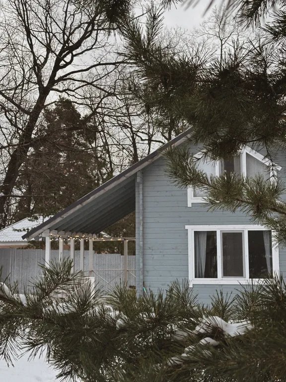 Голубой домик с баней