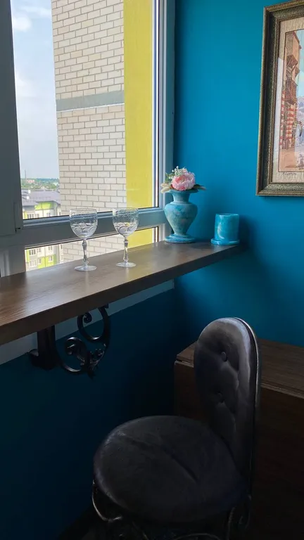 Уютная квартира с обустроенным балконом, оставит у вас на душе тепло