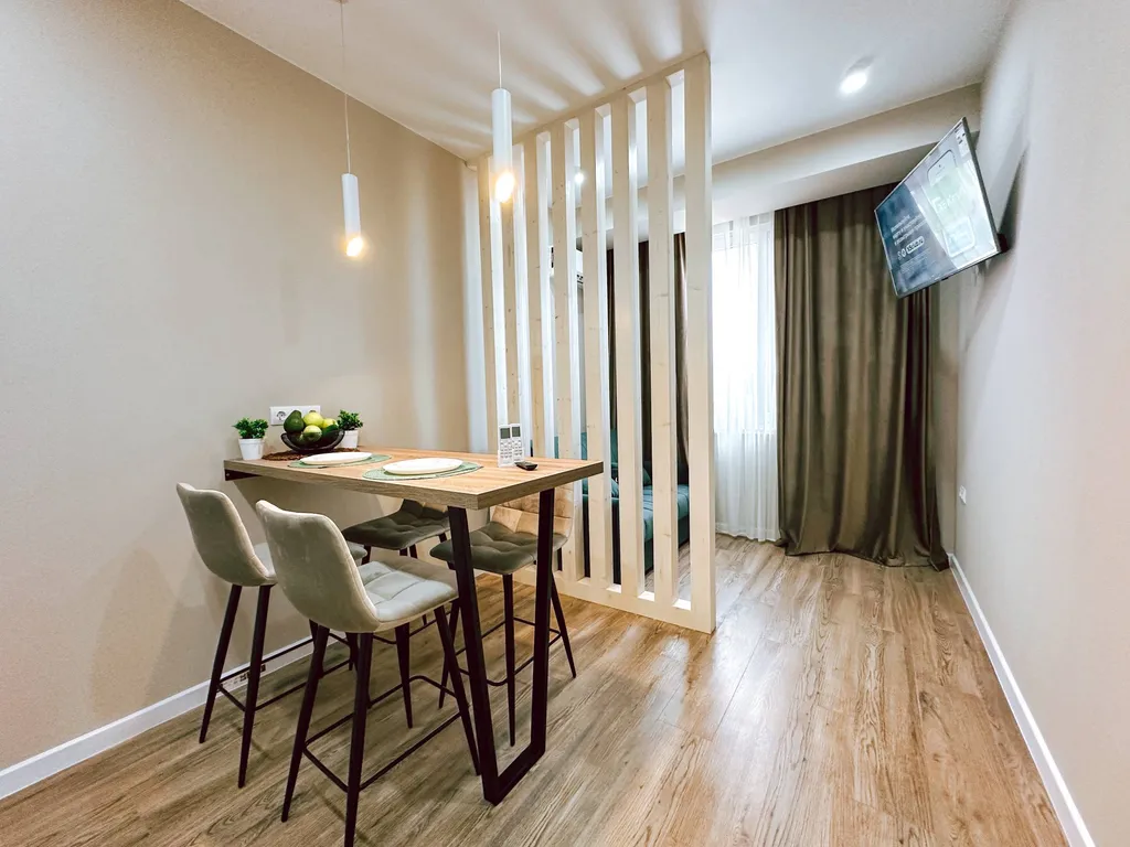 Однокомнатная квартира с видом на город