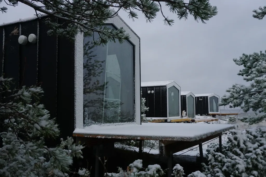 Эко-лодж на берегу Белого моря