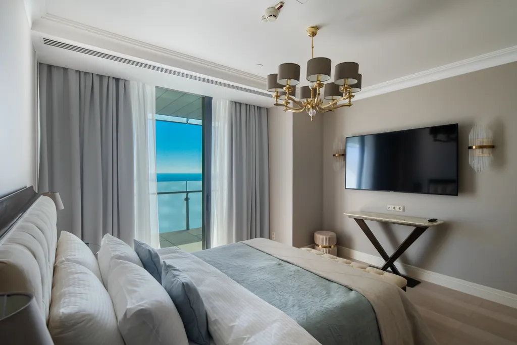 Квартира Марисоль Бриллиант Апартамент в Grand Karat Sochi с видом на море — аренда посуточно в Сочи