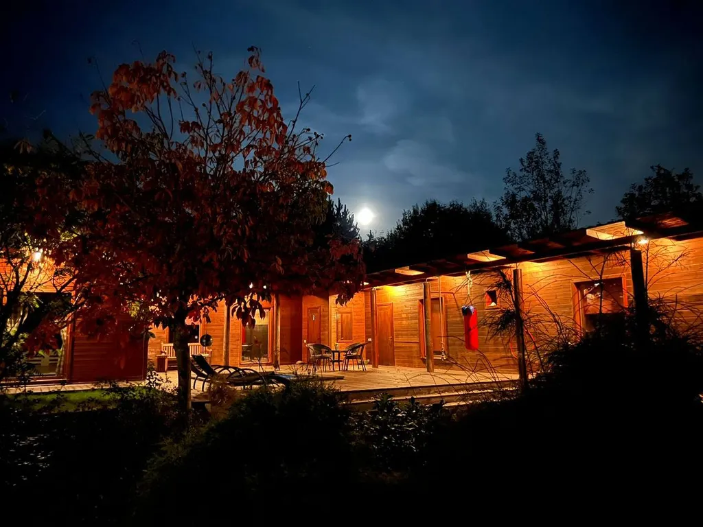 Коттедж Уютный деревянный дом с ландшафтным садом у озера — Шеметово