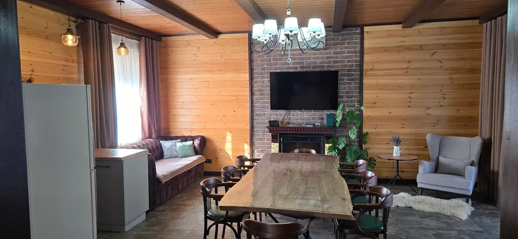 Новый дом с финской сауной, террасой и видом на гору Змейка