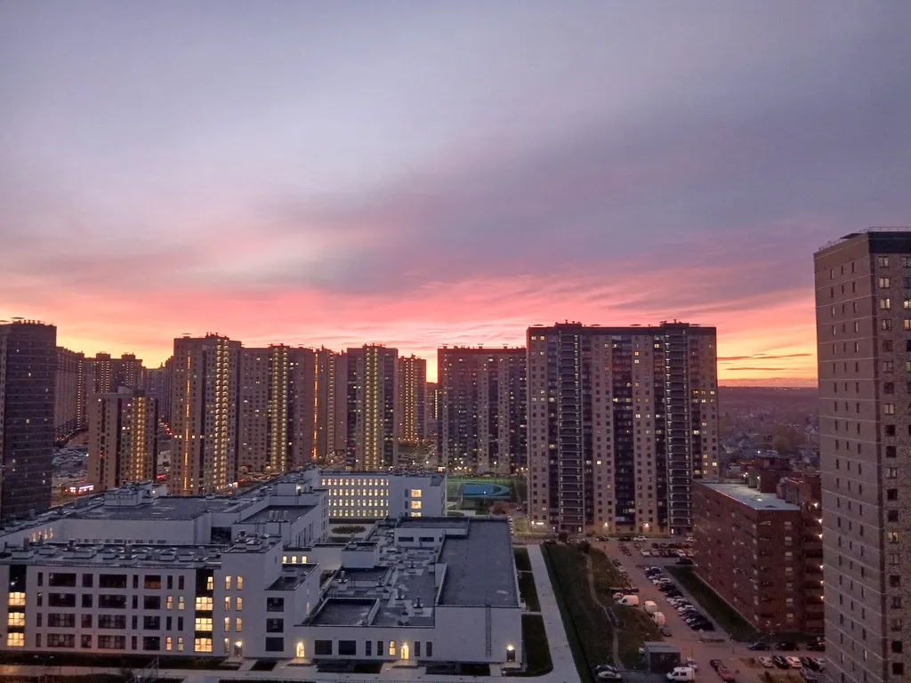 Уютная квартира с видом на закат