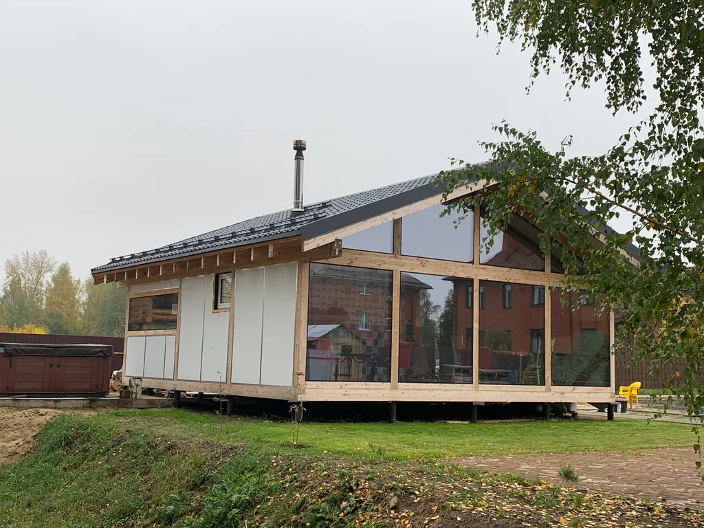 Коттедж Дом с баней в глемпинге Байкал — Павловский Посад