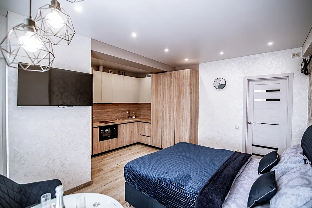 Уютная студия с прекрасным видом на город