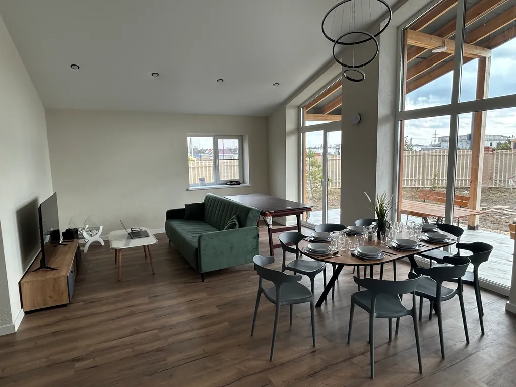 Эко-дом у озера с чаном, сауной и бильярдом