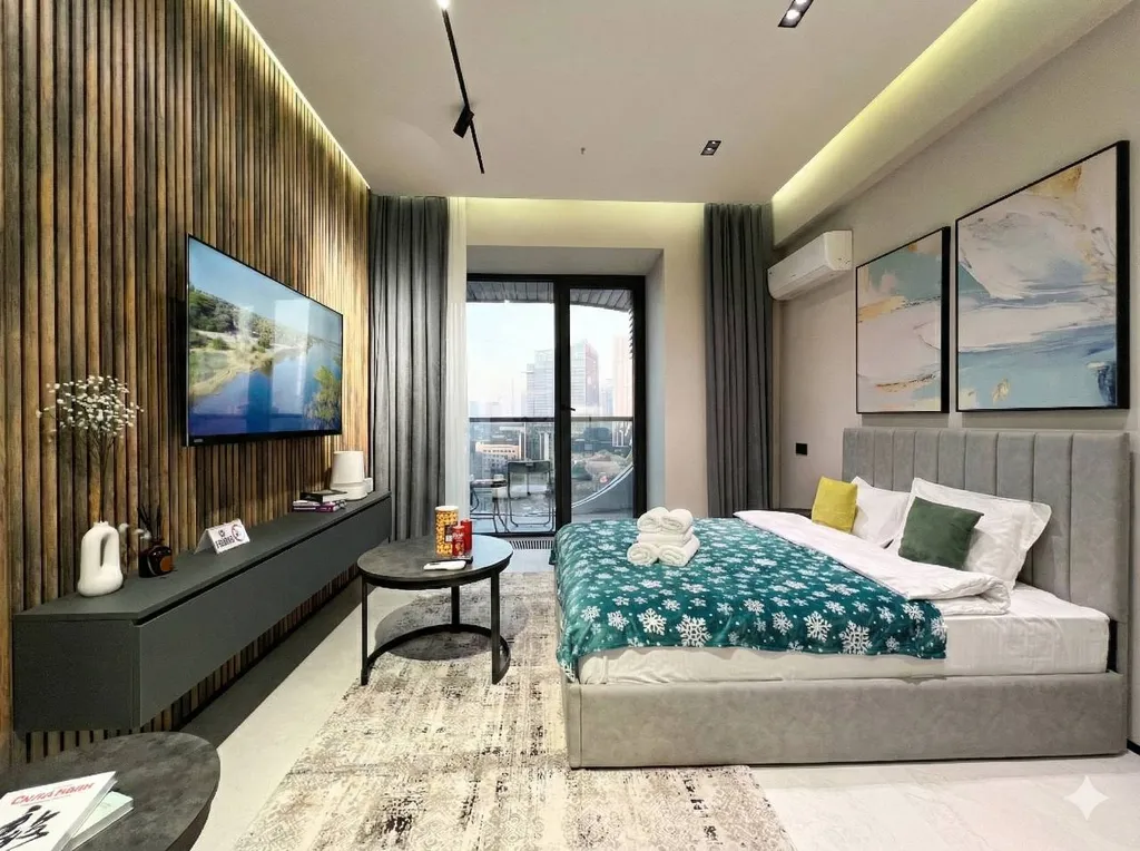 Квартира Современная стильная студия с видом на Tashkent City — аренда посуточно в Ташкент