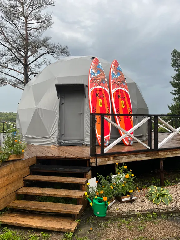 Глэмпгеокупол Домик на Оке