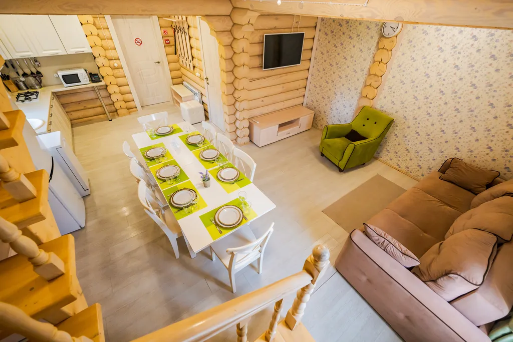 Уютные апартаменты 75 м² c 3-мя спальнями в деревянном доме