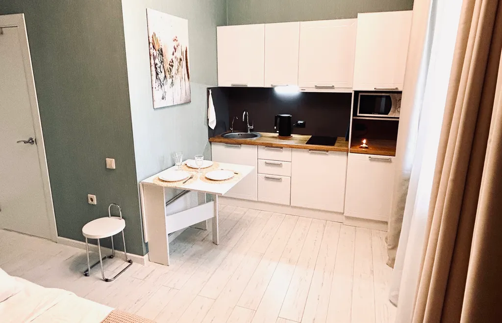 Квартира Квартира Уютная студия с отдельной жилой лоджией рядом с морем — Сириус