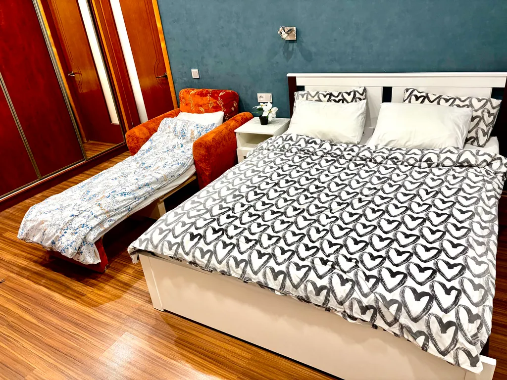 Евродвушка рядом с термами, кванью и музеем космонавтики с 5 кроватями