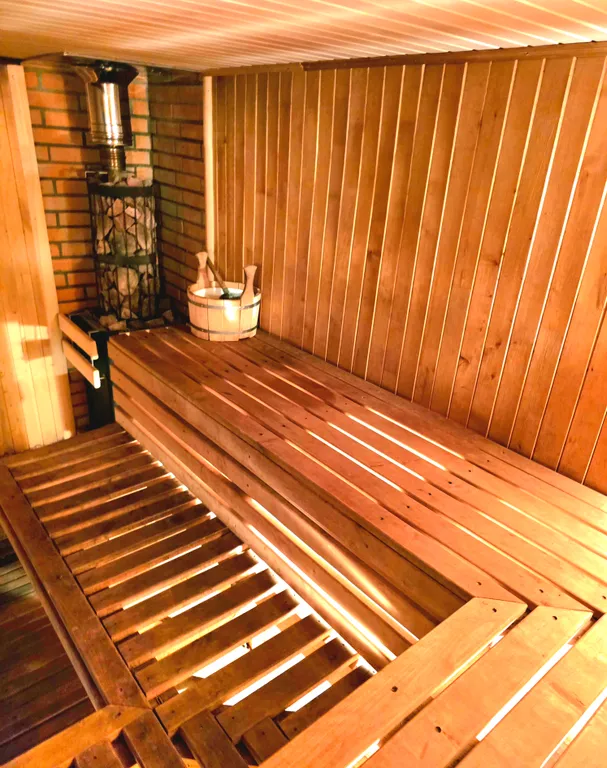 Дом с баней с панорамным видом на Минское море