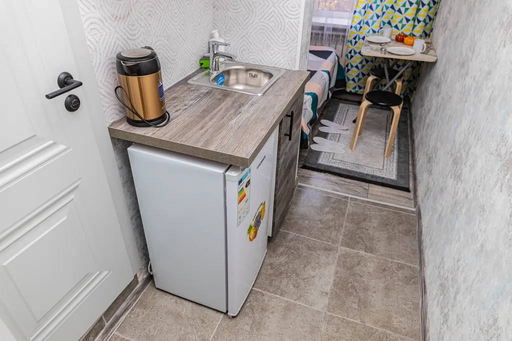 Компактная по-домашнему уютная двухместная студия выше Атакента