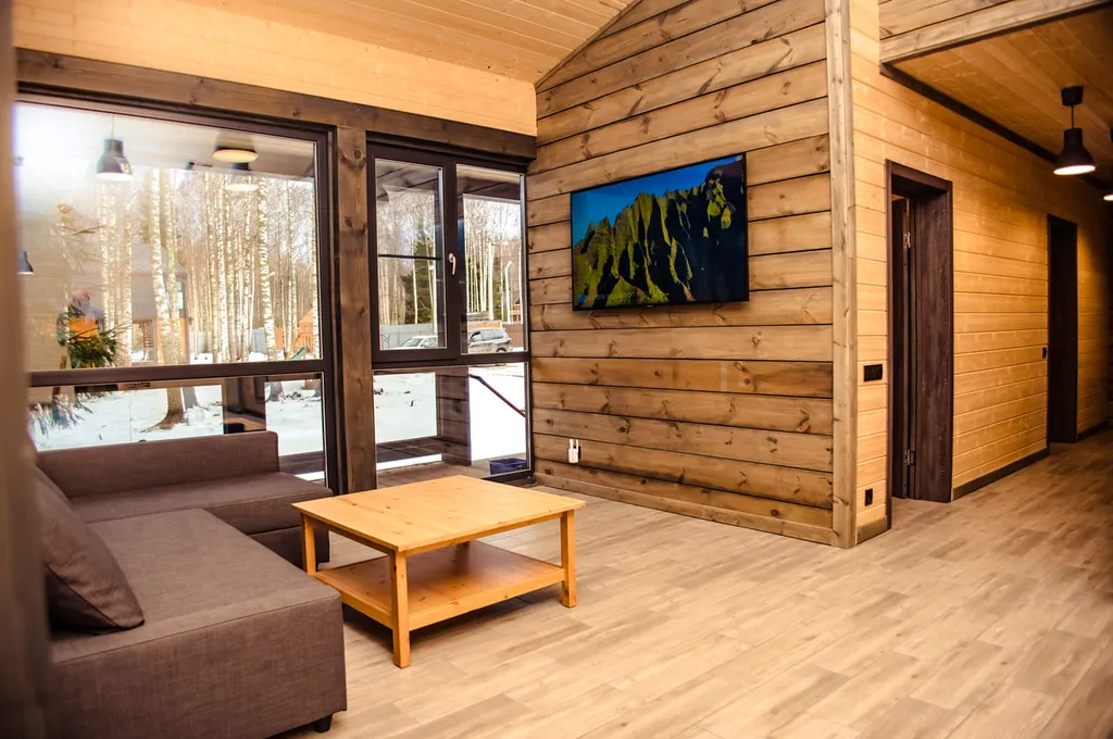 Дом В стиле лофт мини с панорамными окнами