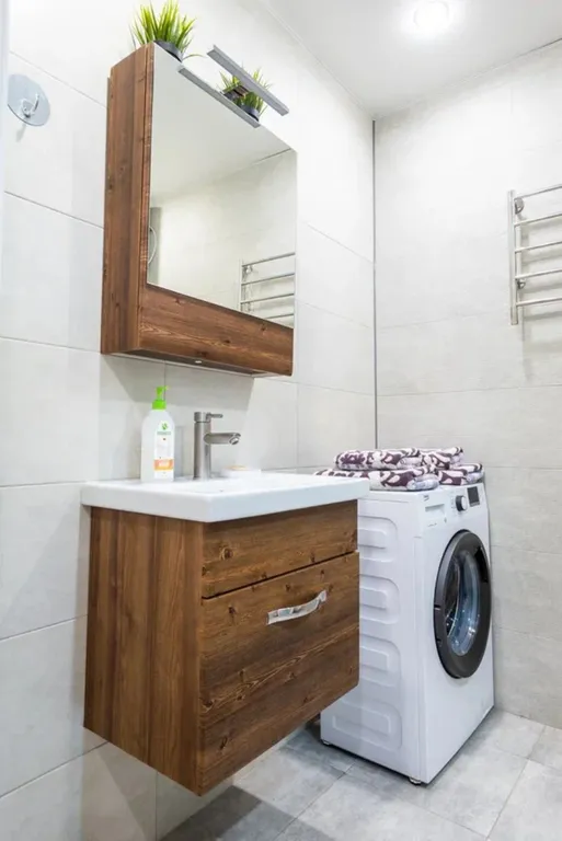 Apartment near Mega Khimki with a balcony