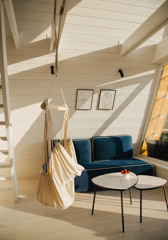 Коттедж Домик A frame с потрясающим видом на Казанку (white) — Казань