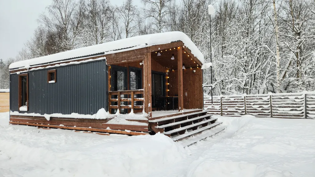 Дом с 2 спальнями и баней рядом с Коробицыно