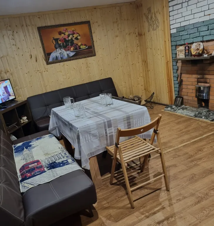 Дом с баней на дровах