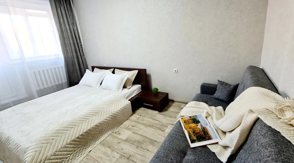 Уютная двушка с закрытым двором около аквапарка