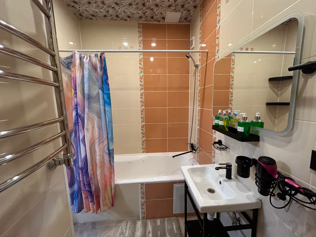 Студия с красивым видом на центр города