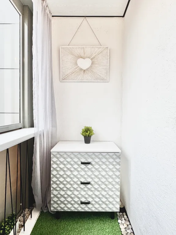 1-комнатная квартира с камином и двумя санузлами