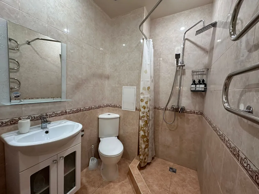 Уютная тёплая студия с видом на горы