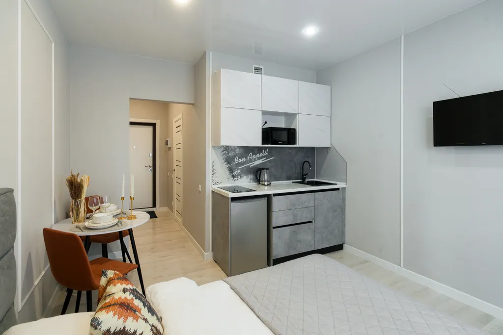 Студия на Набережной реки в ЖК Аквамарин